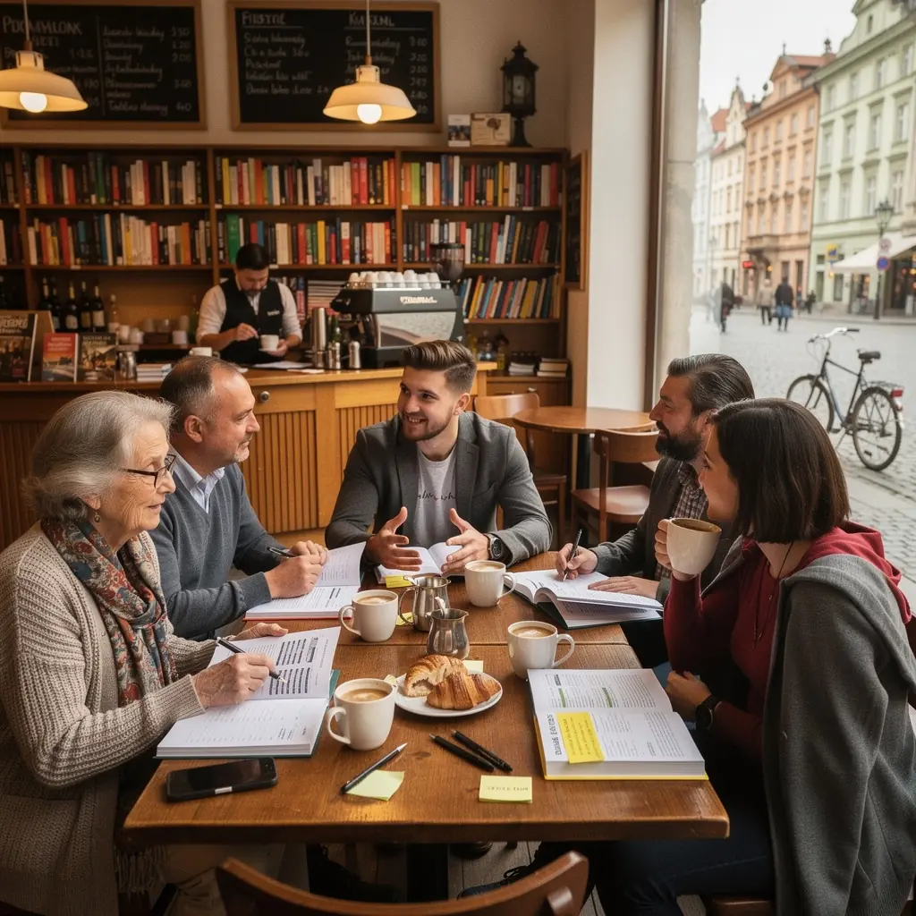 Osoba vyplňující plánovací kalendář s finančními cíli