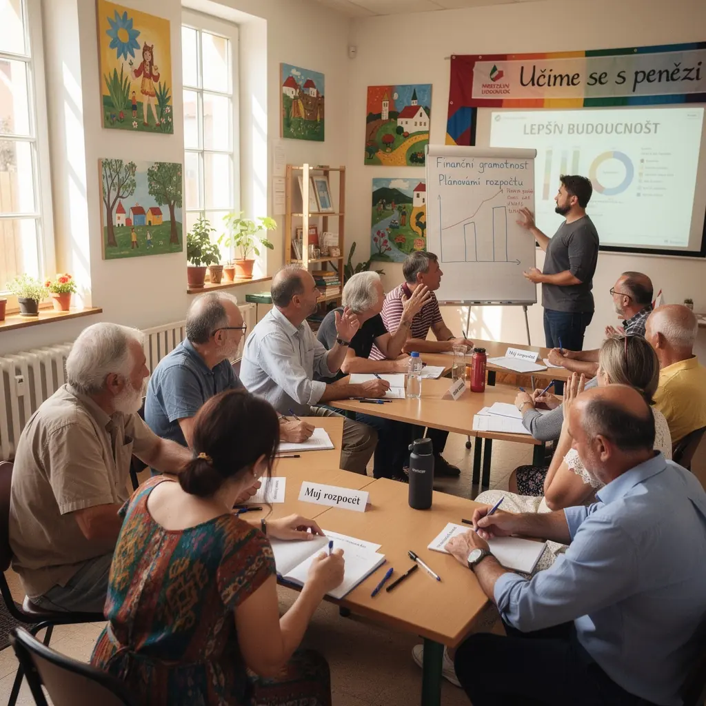 Ilustrace měsíčního plánování s tabulkou a poznámkami